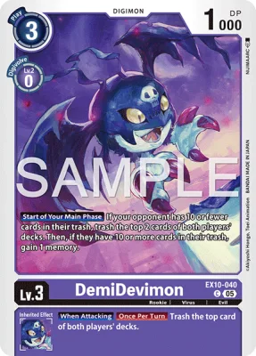 DemiDevimon, Digimon card EX10-040