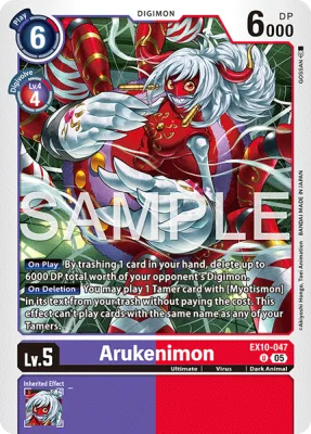 Arukenimon, Digimon card EX10-047