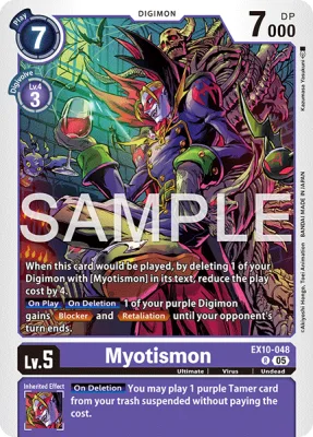 Myotismon, Digimon card EX10-048