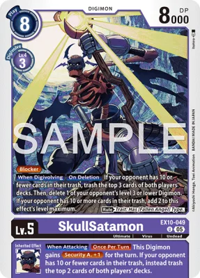 SkullSatamon, Digimon card EX10-049