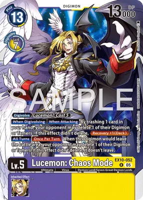 Lucemon: Chaos Mode, Digimon card EX10-052