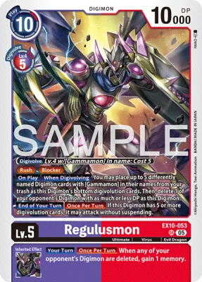 Regulusmon, Digimon card EX10-053