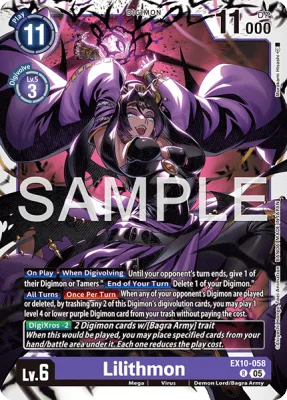 Lilithmon, Digimon card EX10-058