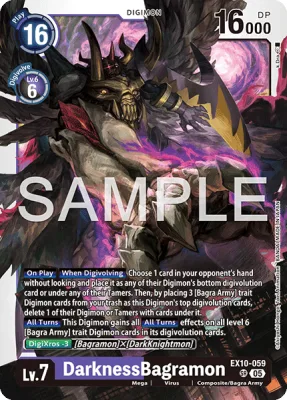 DarknessBagramon, Digimon card EX10-059