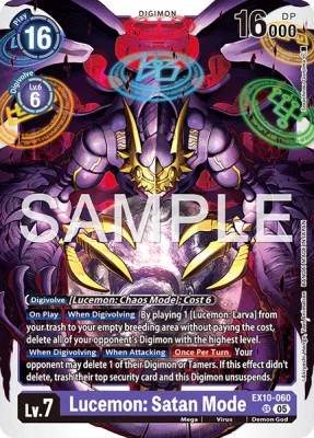 Lucemon: Satan Mode, Digimon card EX10-060