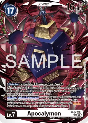 Apocalymon, Digimon card EX10-061