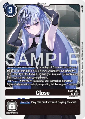 Close, Digimon card EX10-063