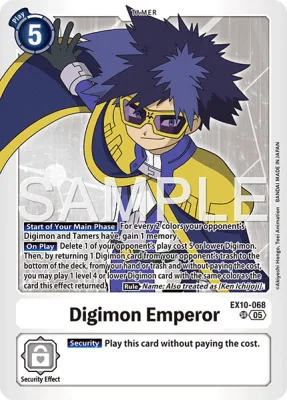 Digimon Emperor, Digimon card EX10-068