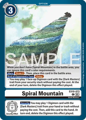 Spiral Mountain, Digimon card EX10-072