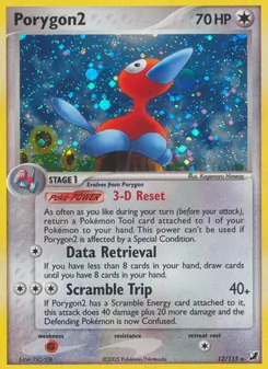 Porygon2 — Unseen Forces #12, 2005. Illustrated by Kagemaru Himeno.