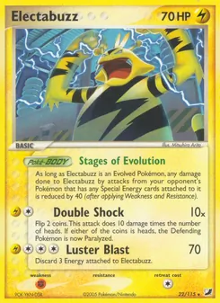 Electabuzz — Unseen Forces #22, 2005. Illustrated by Mitsuhiro Arita.