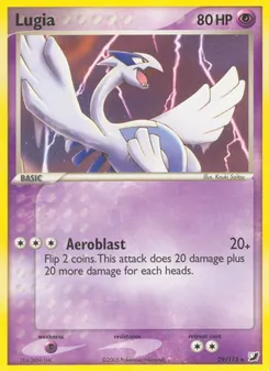 Lugia — Unseen Forces #29, 2005. Illustrated by Kouki Saitou.