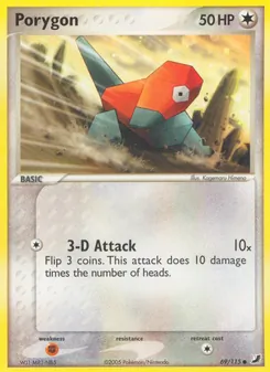 Porygon — Unseen Forces #69, 2005. Illustrated by Kagemaru Himeno.