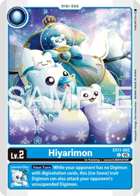 Hiyarimon, Digimon card EX11-002