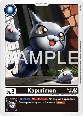 Kapurimon, Digimon card EX11-004