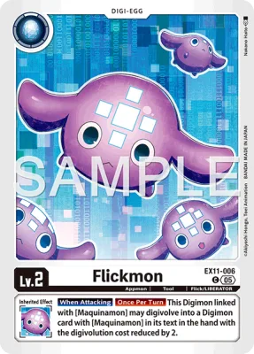Flickmon, Digimon card EX11-006