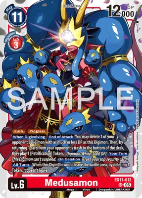 Medusamon, Digimon card EX11-012