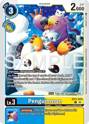 Penguinmon, Digimon card EX11-014