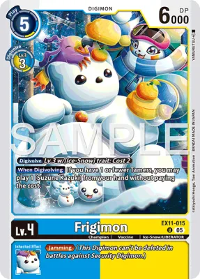 Frigimon, Digimon card EX11-015