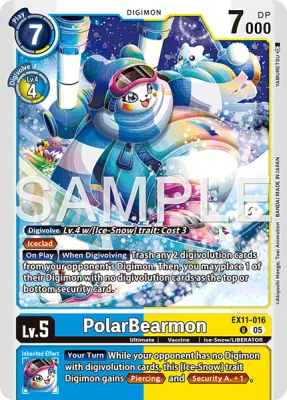 PolarBearmon, Digimon card EX11-016