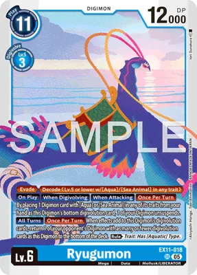 Ryugumon, Digimon card EX11-018