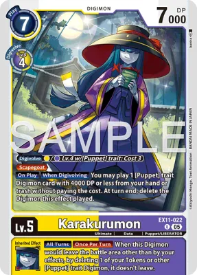 Karakurumon, Digimon card EX11-022