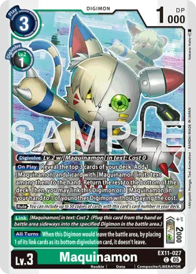 Maquinamon, Digimon card EX11-027