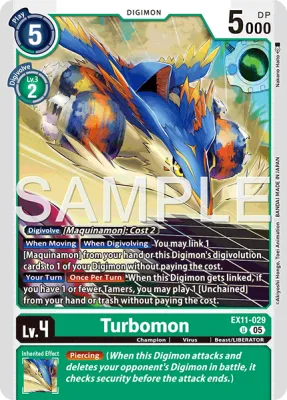 Turbomon, Digimon card EX11-029