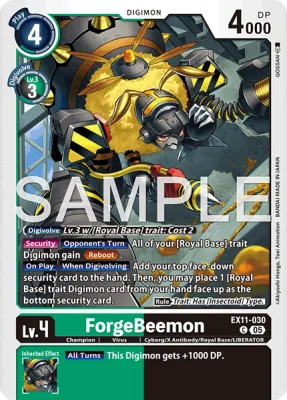 ForgeBeemon, Digimon card EX11-030
