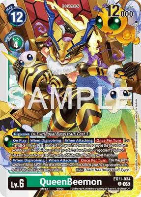 QueenBeemon, Digimon card EX11-034