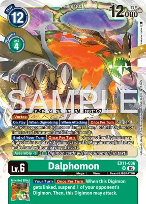 Dalphomon, Digimon card EX11-036