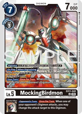 MockingBirdmon, Digimon card EX11-042