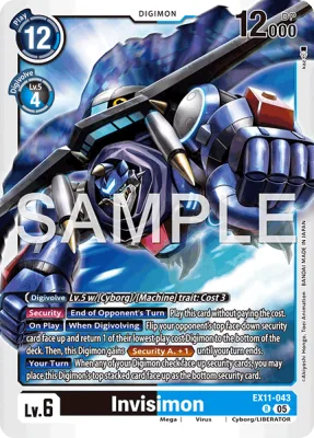 Invisimon, Digimon card EX11-043