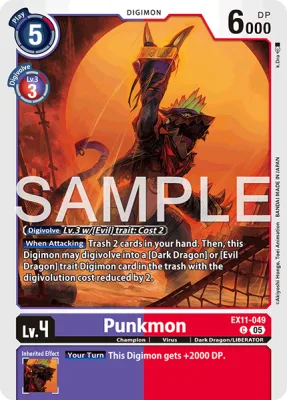 Punkmon, Digimon card EX11-049