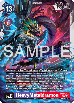 HeavyMetaldramon, Digimon card EX11-052