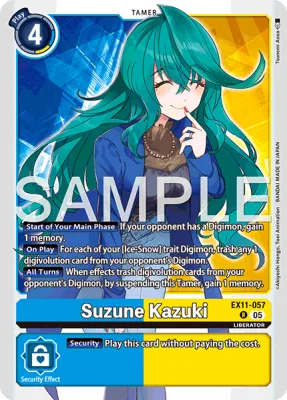 Suzune Kazuki, Digimon card EX11-057