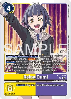 Reina Oumi, Digimon card EX11-059