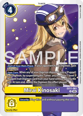 Mirai Kinosaki, Digimon card EX11-061