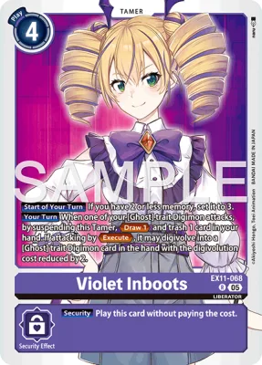 Violet Inboots, Digimon card EX11-068