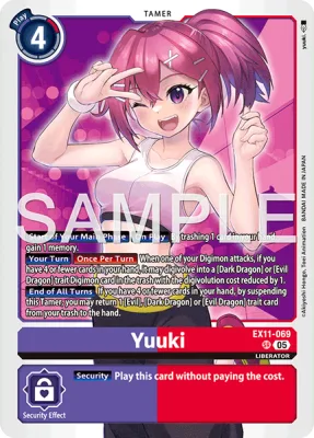 Yuuki, Digimon card EX11-069
