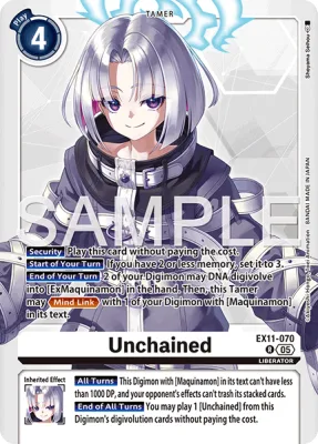 Unchained, Digimon card EX11-070