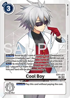 Cool Boy, Digimon card EX11-071