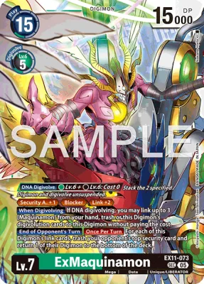 ExMaquinamon, Digimon card EX11-073