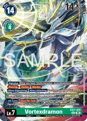 Vortexdramon, Digimon card EX11-074