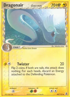 Dragonair δ — Delta Species #42, 2005. Illustrated by Mitsuhiro Arita.