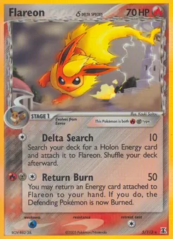 Flareon δ — Delta Species #5, 2005. Illustrated by Kouki Saitou.