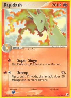 Rapidash — Delta Species #52, 2005. Illustrated by Atsuko Nishida.