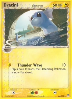 Dratini δ — Delta Species #66, 2005. Illustrated by Mitsuhiro Arita.
