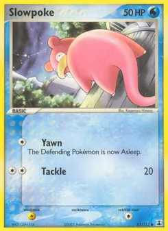 Slowpoke — Delta Species #83, 2005. Illustrated by Kagemaru Himeno.