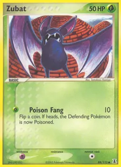 Zubat — Delta Species #88, 2005. Illustrated by Tomokazu Komiya.